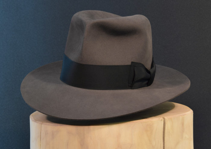Custome Bespoke fedora beiberfilz beaver felt smoke 2