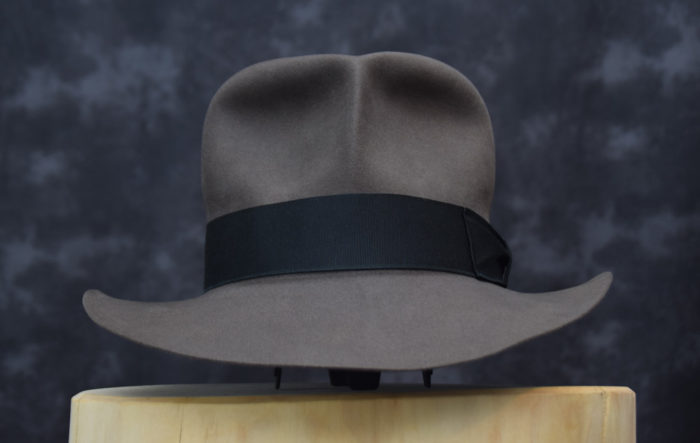 4 diamond crease fedora hut hat beaver biber schwarz black 1