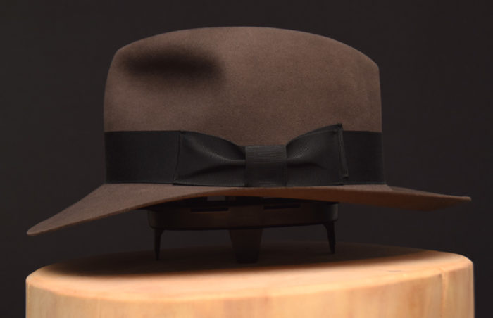 smoke grey rauch grau fedora kurz short 2 hut hat