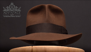 Mehr über den Artikel erfahren Raider Fedora Hut mit Raiders-Turn in True-Sable