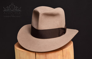 Mehr über den Artikel erfahren Ungefärbter Raider Fedora Hat (natur)