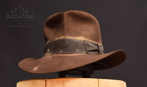 Read more about the article Distressed “Hero” Streets of Cairo Fedora hat in True-Sable