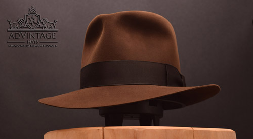 Read more about the article adVintage MasterPiece Temple Fedora hat in True-Sable