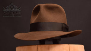 Mehr über den Artikel erfahren Temple Fedora Hut in Sable und 100% Kaninchenfilz