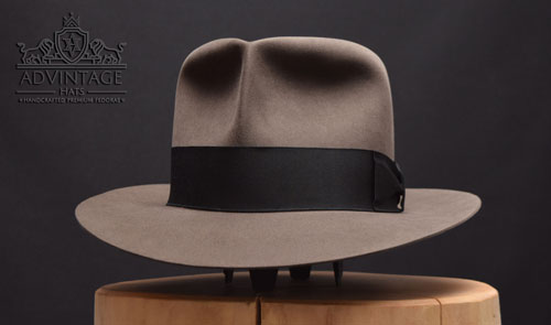 Mehr über den Artikel erfahren Clipper Fedora Hut in Smoke-Grey
