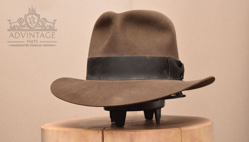 Read more about the article Mine Scene Temple Fedora hat in Sable