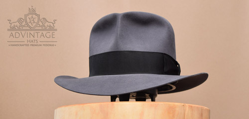 Mehr über den Artikel erfahren Clipper Fedora Hut in Steel-Grey