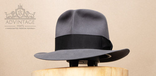 Mehr über den Artikel erfahren Clipper Fedora Hut in Steel-Grey