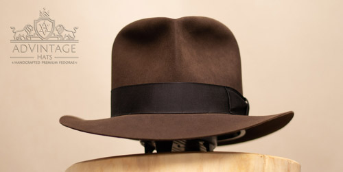 Mehr über den Artikel erfahren Raider Fedora Hut mit Turn in True-Sable