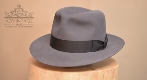 Mehr über den Artikel erfahren Temple Fedora Hut in Steel-Grey