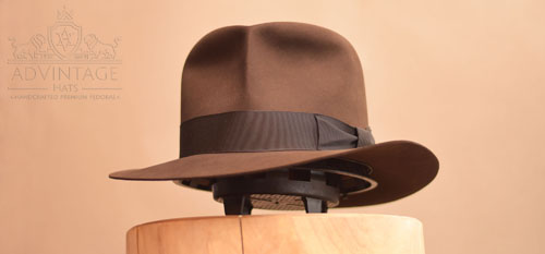 Mehr über den Artikel erfahren Raider Fedora Hut mit Turn in True-Sable