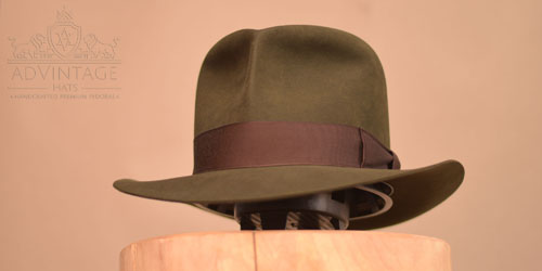 Mehr über den Artikel erfahren Raider Fedora Hut ohne Turn in Moss