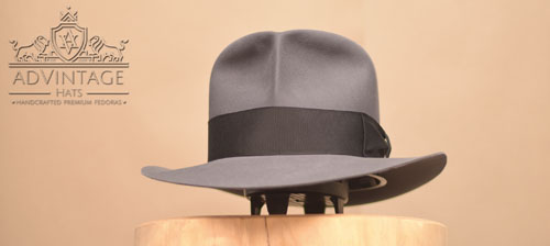 Mehr über den Artikel erfahren Clipper Fedora Hut in Steel-Grey