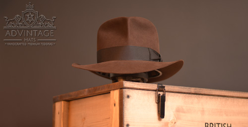 Mehr über den Artikel erfahren Legend Raider Fedora Hut mit Raiders-Turn in True-Sable