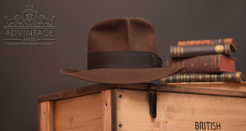Mehr über den Artikel erfahren MasterPiece Raider Fedora Hut in True-Sable – Größe 64cm