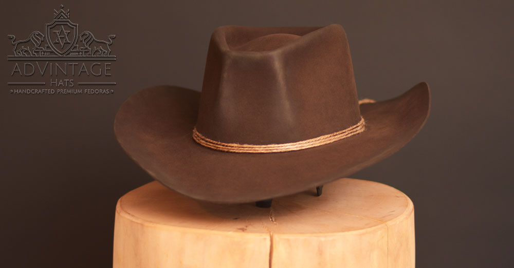 Mehr über den Artikel erfahren The Old Coffin – Western Signature Cowboy Hut aus 100% Biberfilz / 100x